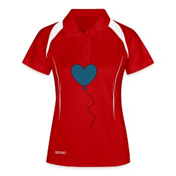 Cadeau pour la fête des mères : Idée de cadeau pour la fête des mères - Polo respirant Femme - blanc/marine - Devant