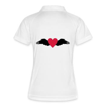 Coeur et Ailes - Polo respirant Femme - blanc/marine - Dos