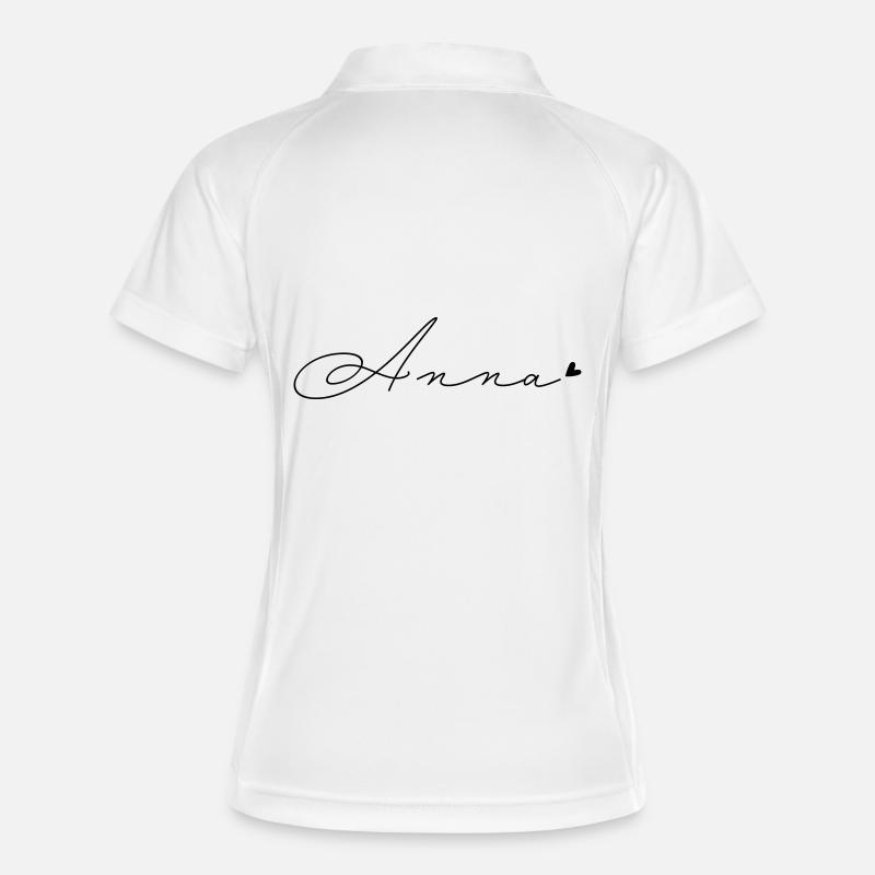 Name Anna - Women's Polo breathable - white/navy