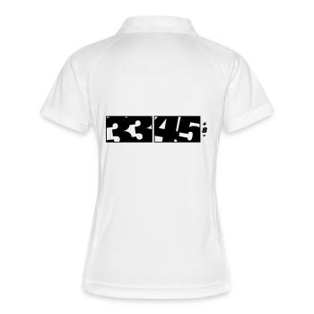 33 / 45 DJ Logo - Polo respirant Femme - blanc/marine - Dos