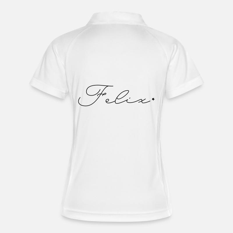 Name Felix - Women's Polo breathable - white/navy
