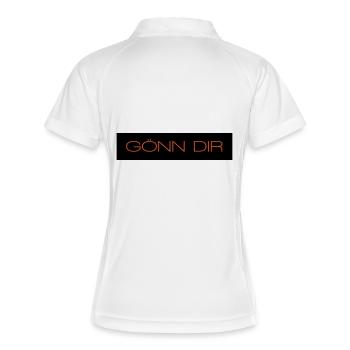 Goenn dir - 2 couleurs - Polo respirant Femme - blanc/marine - Dos