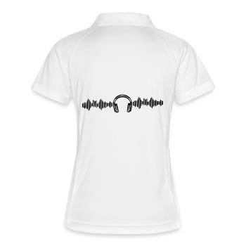 musique - Polo respirant Femme - blanc/marine - Dos