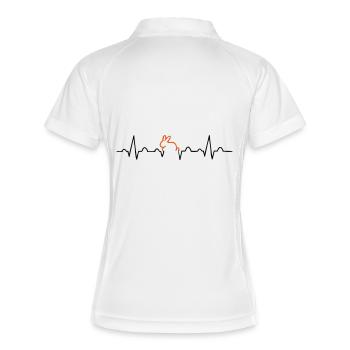 rabbit ECG - Women's Polo breathable - white/navy - Back