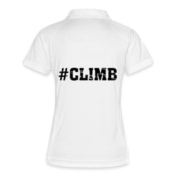 #Climb - Women's Polo breathable - white/navy - Back