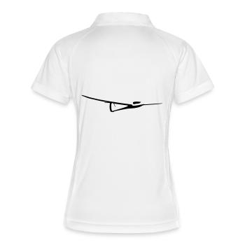 Glider Club Aeroclub Cadeau Sports aériens - Polo respirant Femme - blanc/marine - Dos