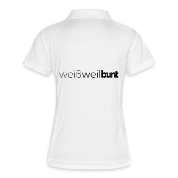 Favorite color: White - Women's Polo breathable - white/navy - Back