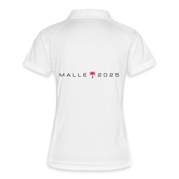 Malle 2025 Palm Tree - Women's Polo breathable - white/navy - Back