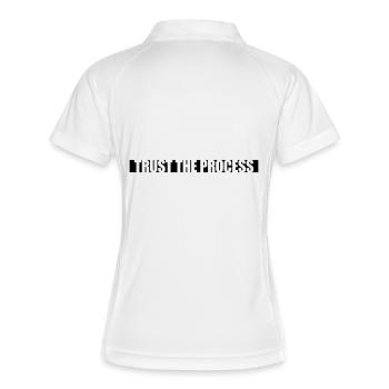 faire confiance au processus Devis - Polo respirant Femme - blanc/marine - Dos