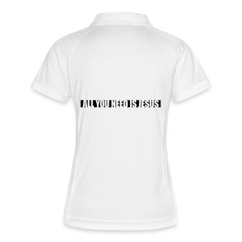 Strip Need Jesus - Women's Polo breathable - white/navy - Back