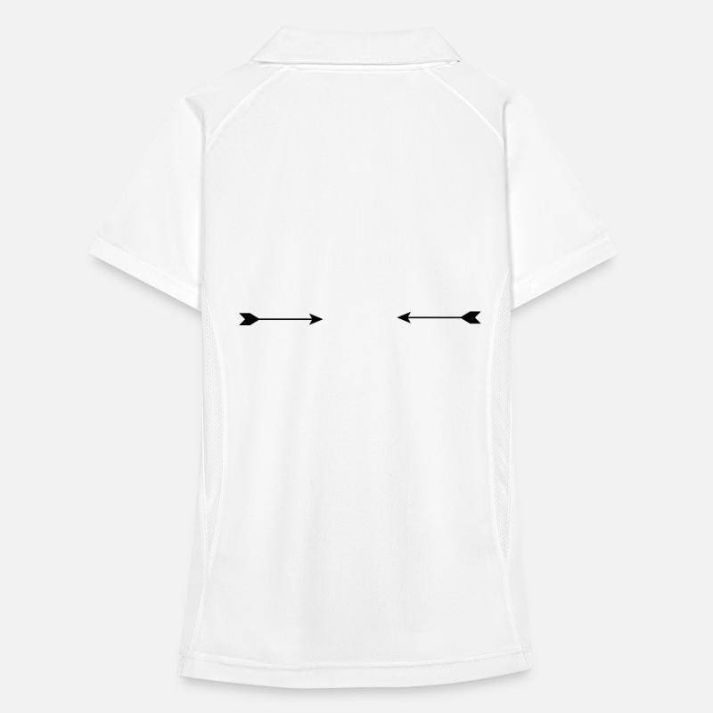 (zwei_pfeile_gegenuber) Women's Polo breathable
