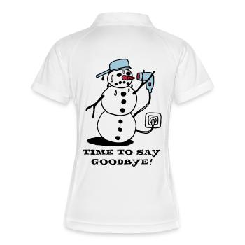 winter_ade_weiss - Polo respirant Femme - blanc/marine - Dos