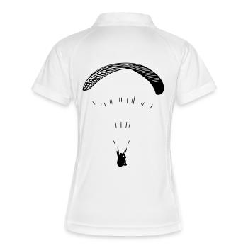 paraglider - Women's Polo breathable - white/navy - Back