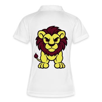 Lion Comic Animal - Women's Polo breathable - white/navy - Back