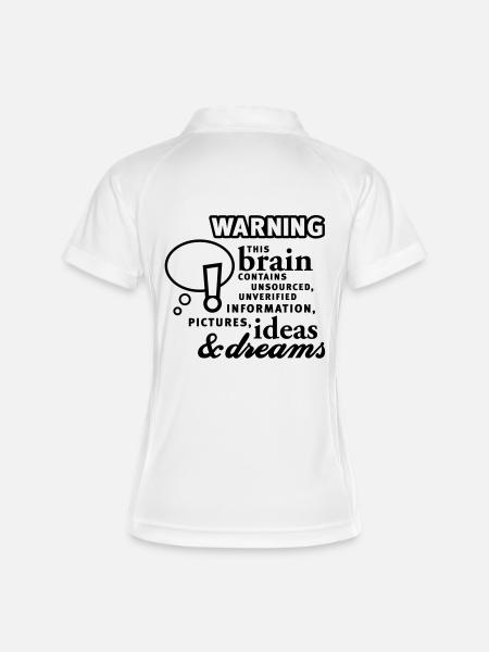 Brain - content - Brain - Content - 1C - Women's Polo breathable - white/navy