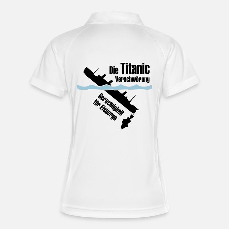 Titanic - Women's Polo breathable - white/navy