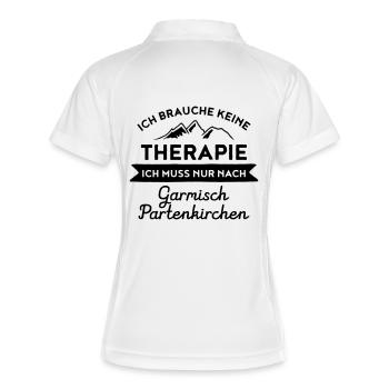 Therapie Garmisch Partenkirchen - Women's Polo breathable - white/navy - Back