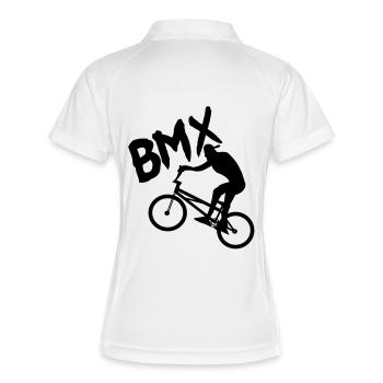 bmx - Polo respirant Femme - blanc/marine - Dos