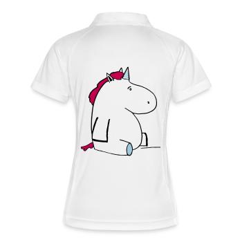 Rotten Pummelhorn - Women's Polo breathable - white/navy - Back