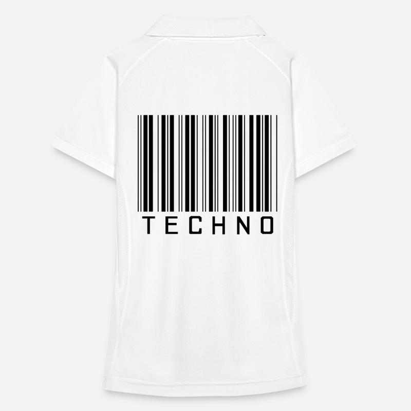 Techno Barcode Frauen Polo atmungsaktiv
