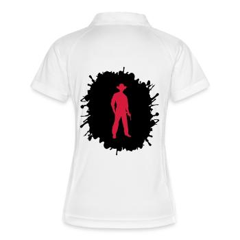 Cowboy Splatter - Women's Polo breathable - white/navy - Back