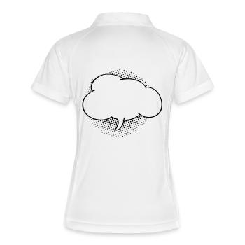 Bulle nuage - Polo respirant Femme - blanc/marine - Dos