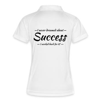 Success - Women's Polo breathable - white/navy - Back