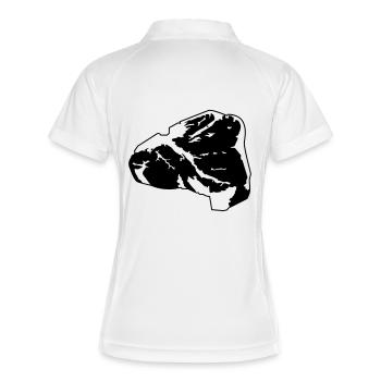 Steak - Polo respirant Femme - blanc/marine - Dos