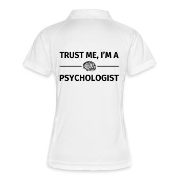 Trust me I'm a Psychologist - Polo respirant Femme - blanc/marine - Dos