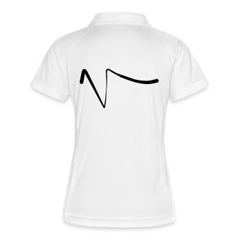 Square Root - Women's Polo breathable - white/navy - Back