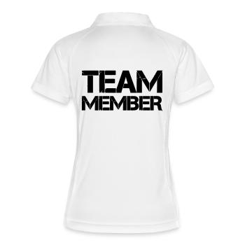 Équipier - Polo respirant Femme - blanc/marine - Dos