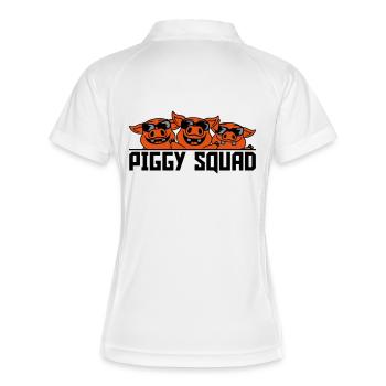 Crew Pig Piggy Squad - Women's Polo breathable - white/navy - Back