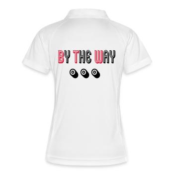Bye the way - Women's Polo breathable - white/navy - Back