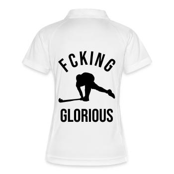 Field hockey - Women's Polo breathable - white/navy - Back