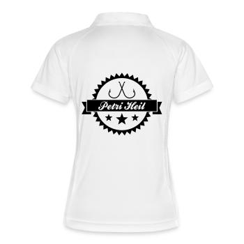 Petri Heil - Frauen Polo atmungsaktiv - Weiß/Navy - Hinten