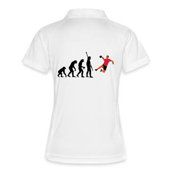 evolution_handballer_a_3c - Polo respirant Femme - blanc/marine - Dos