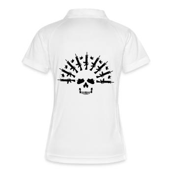 Skulls - Women's Polo breathable - white/navy - Back