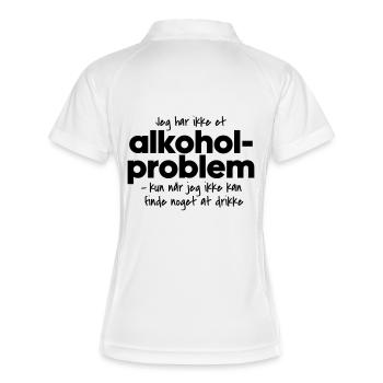 Problème d’alcool - Polo respirant Femme - blanc/marine - Dos