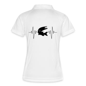 Pike Pulse - Frauen Polo atmungsaktiv - Weiß/Navy - Hinten