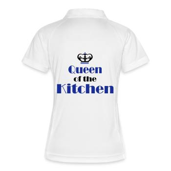 Tablier de cuisine femme - Polo respirant Femme - blanc/marine - Dos