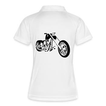 choppers - Polo respirant Femme - blanc/marine - Dos