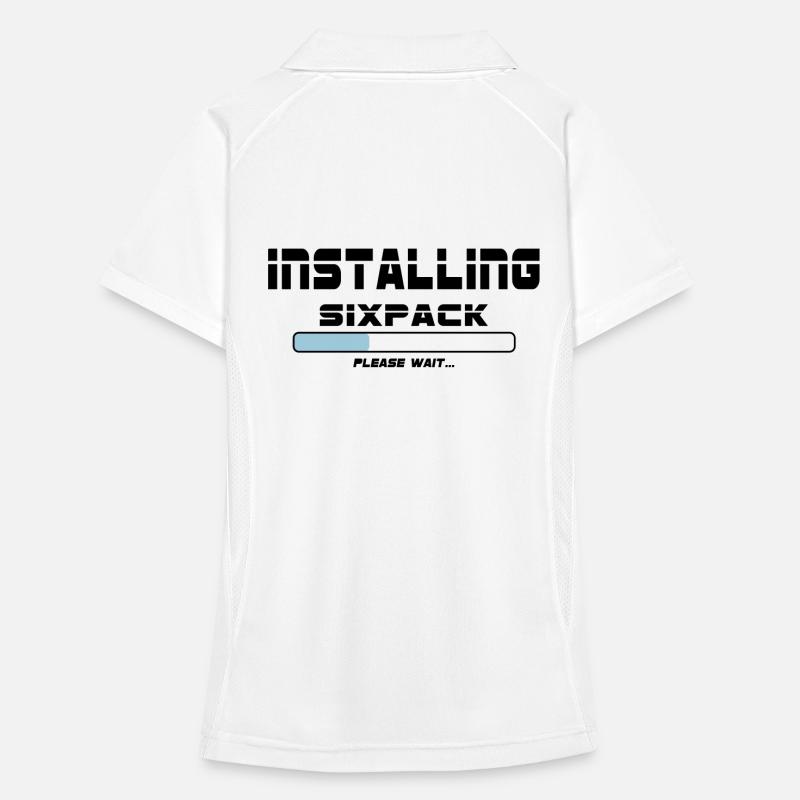 installing sixpack Frauen Polo atmungsaktiv