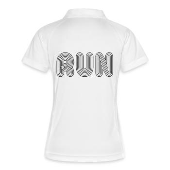 Retro Run - Polo respirant Femme - blanc/marine - Dos