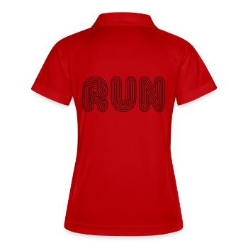 Retro Run - Polo respirant Femme - rouge/blanc - Dos
