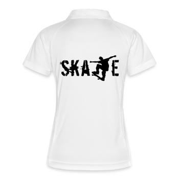 Skate - Polo respirant Femme - blanc/marine - Dos