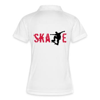 Skate - Polo respirant Femme - blanc/marine - Dos
