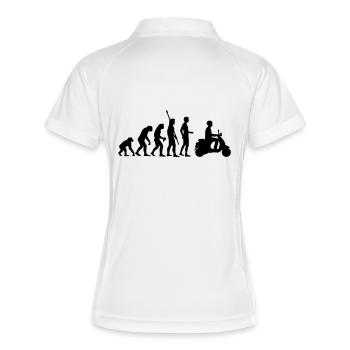 evolution_ - Polo respirant Femme - blanc/marine - Dos