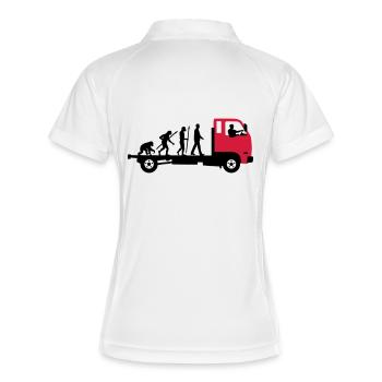 evolution_of_man_trucker_112013_a_2c - Polo respirant Femme - blanc/marine - Dos