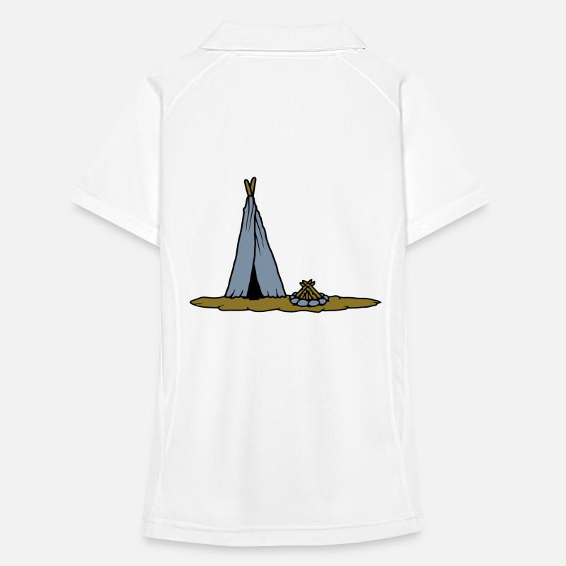 Conception de tente primitive de feu de camp Polo respirant Femme