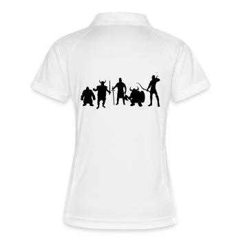 fantasie - Polo respirant Femme - blanc/marine - Dos